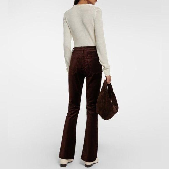 New AGOLDE Nico High Rise Slim Boot in Chocolate Milk Size 32 - Picture 15 of 16